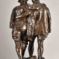 Alt text: Two wounded World War I Soldiers leaning on each other for support