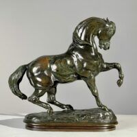 Alt text: Bronze sculpture of a Turkish horse