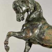 Alt text: Bronze sculpture of a Turkish horse