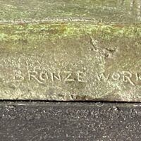 Alt text: Bronze sculpture, foundry detail