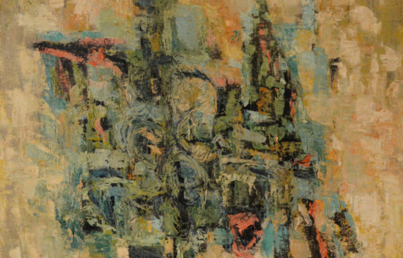 Alt text: Abstract painting