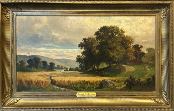 Alt text: Countryside landscape painting