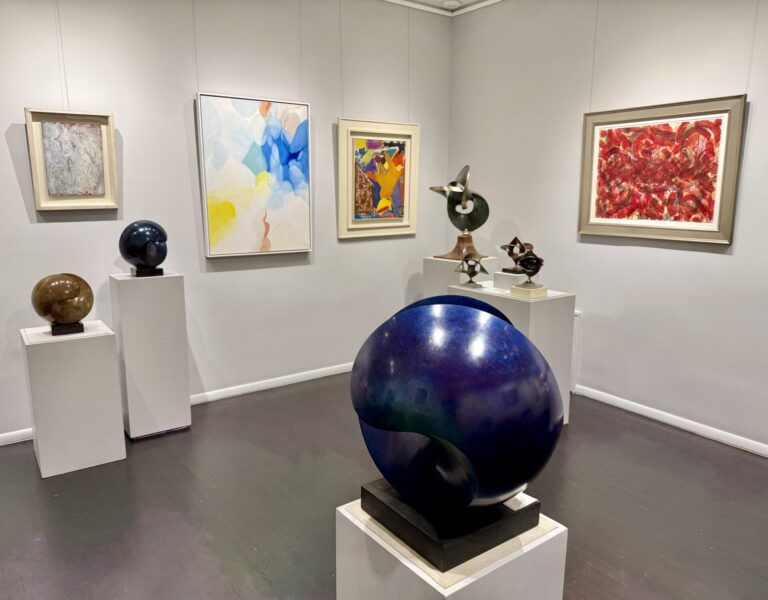 Installation shot of Four Decades of American Abstraction show