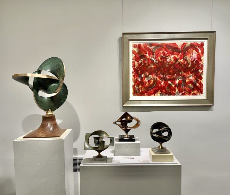 Installation shot of Four Decades of American Abstraction show