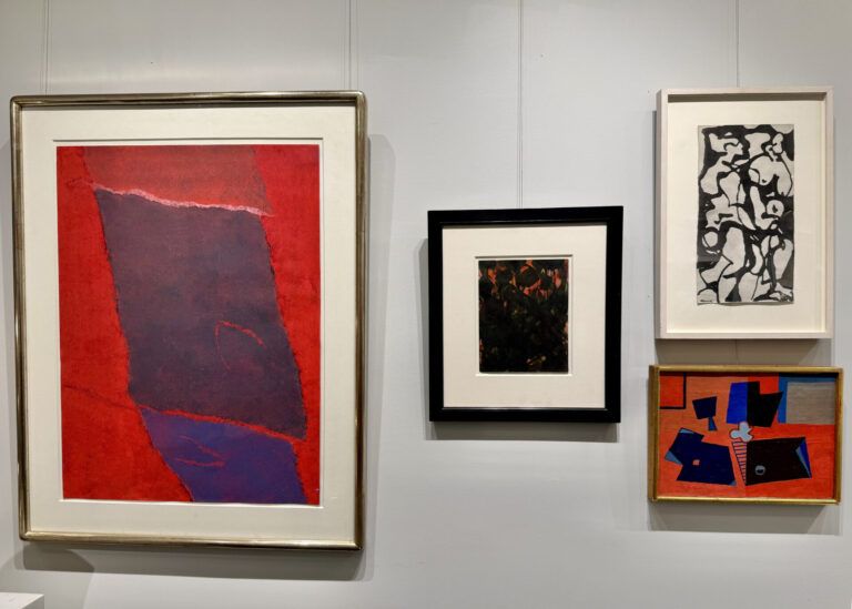 Installation shot of Four Decades of American Abstraction show