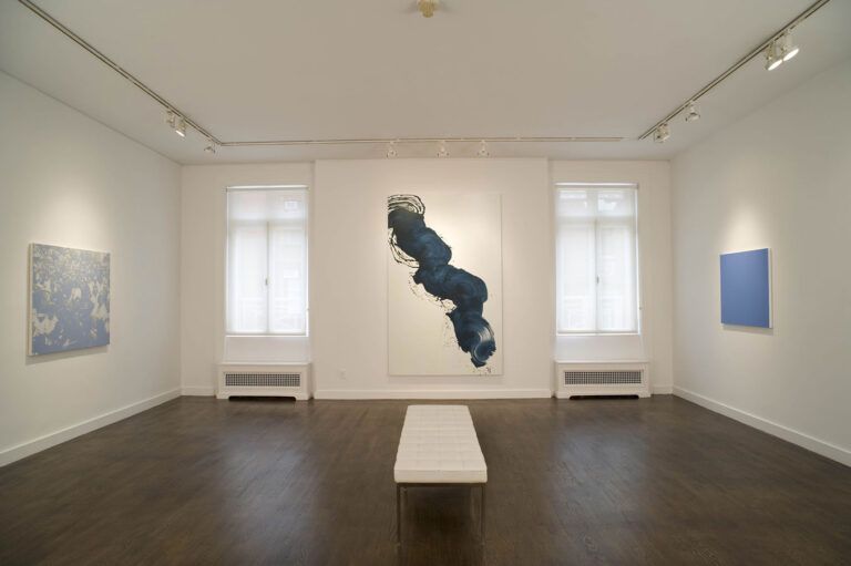 Installation shot of group show titled 'Blue' 2009