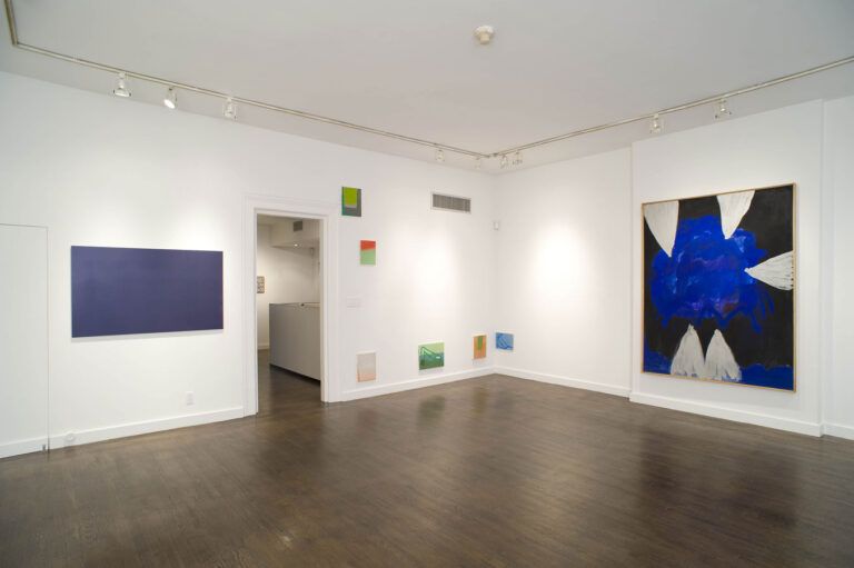 Installation shot of group show titled 'Blue' 2009